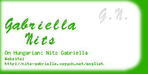 gabriella nits business card